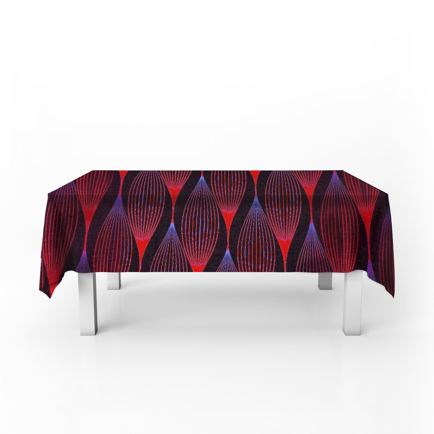 Scarlet Hibiscus Haze Rectangle Tablecloth