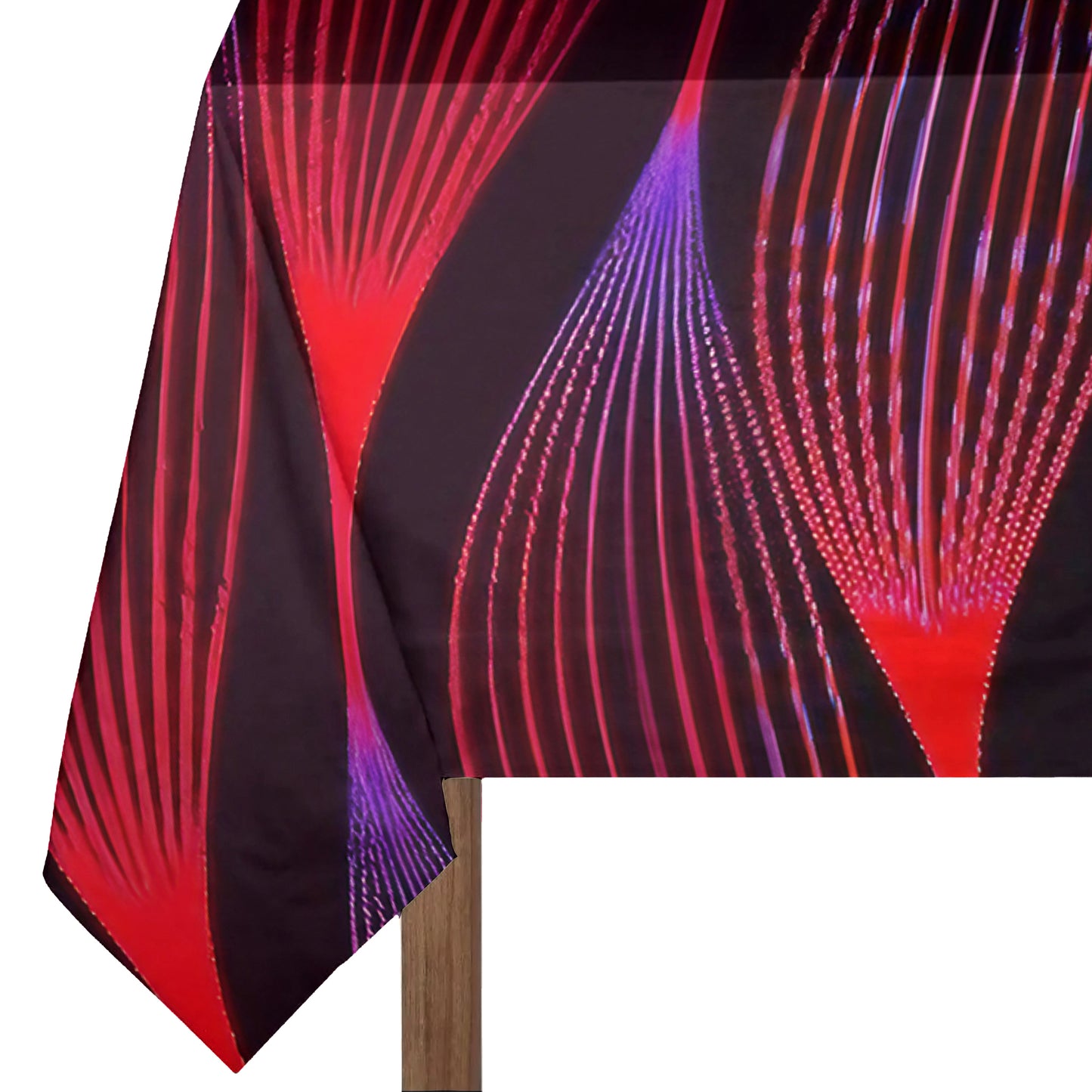Scarlet Hibiscus Haze Rectangle Tablecloth