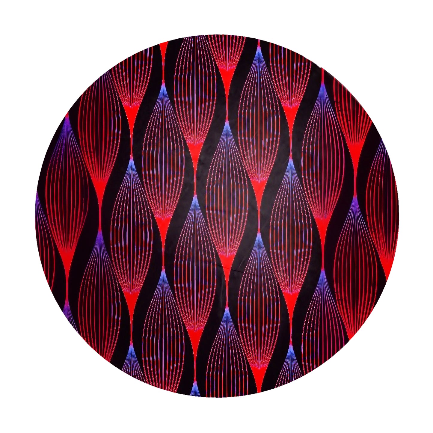 Scarlet Hibiscus Haze Round Tablecloth