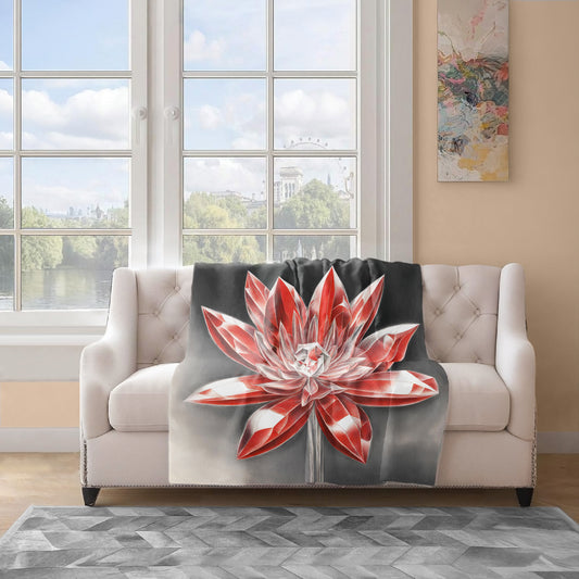 Scarlet Sparkle Blossom Light Weight Fleece by Nathan Pieterse