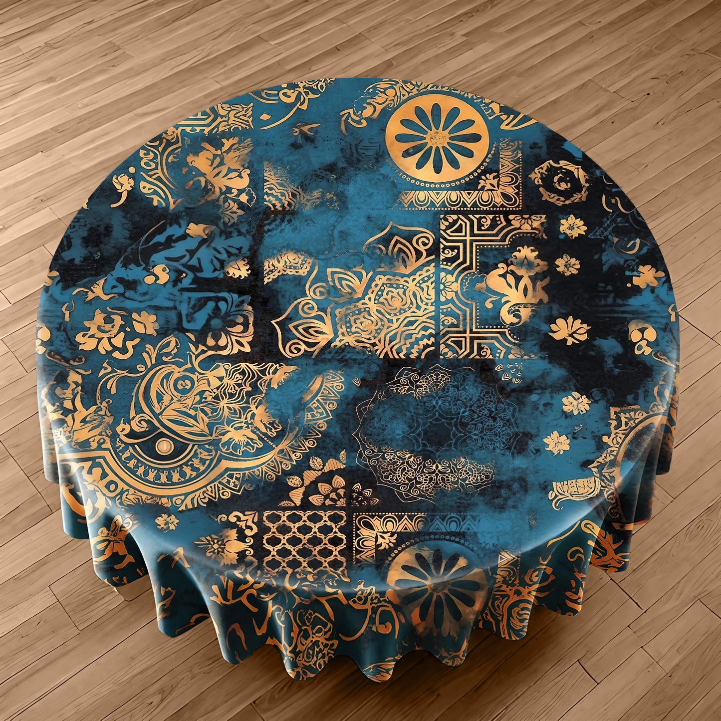 Scattered Embers Round Tablecloth