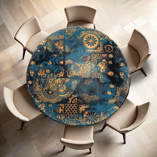 Scattered Embers Round Tablecloth