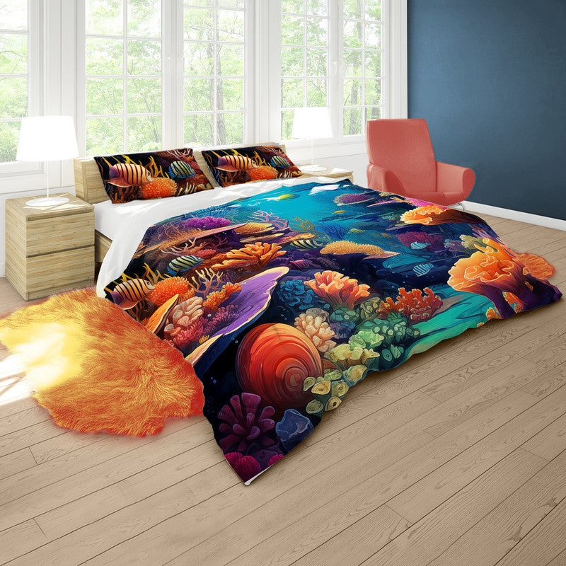 Sea Floor Duvet Cover Set