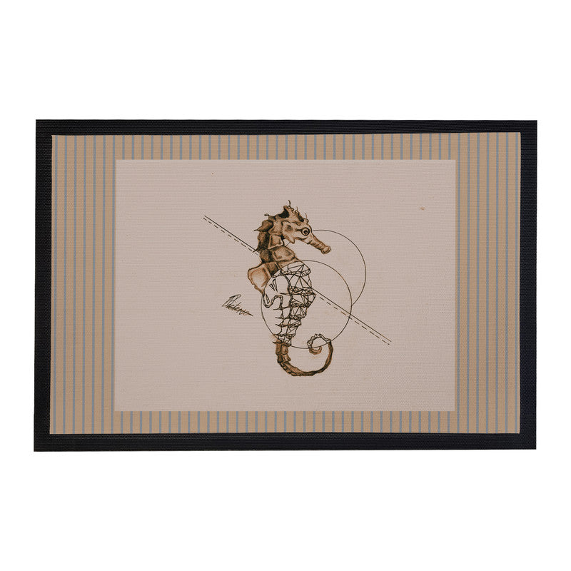 Sea Horse Door Mat by Nathan Pieterse