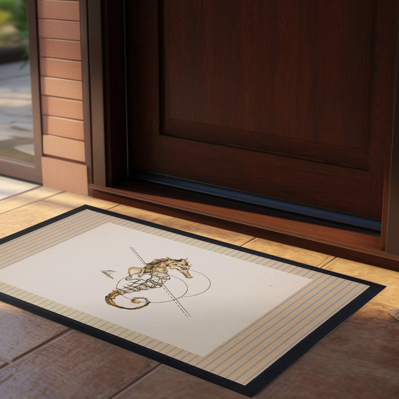 Sea Horse Door Mat by Nathan Pieterse