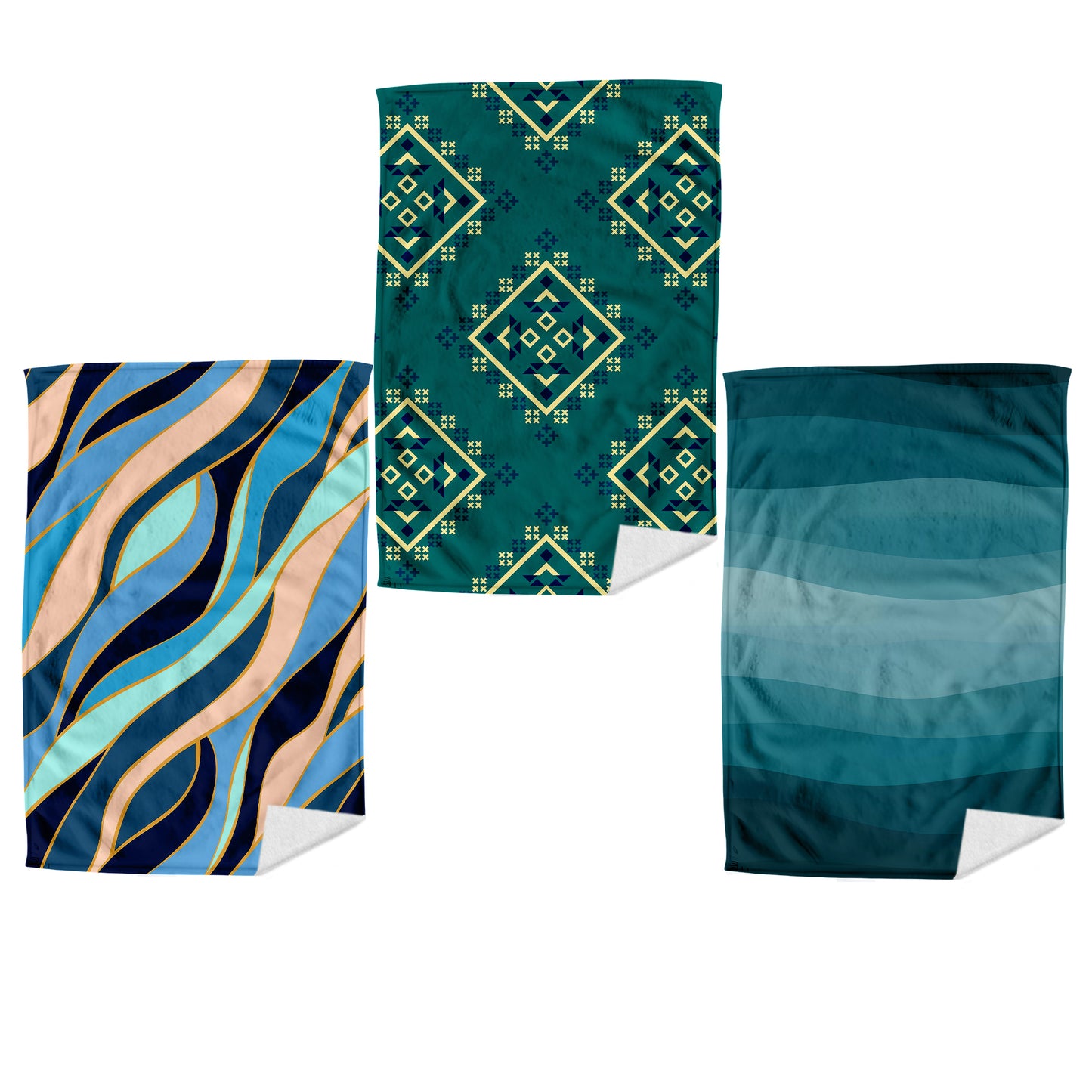 Sea Green Dish Cloth (Set of 3)
