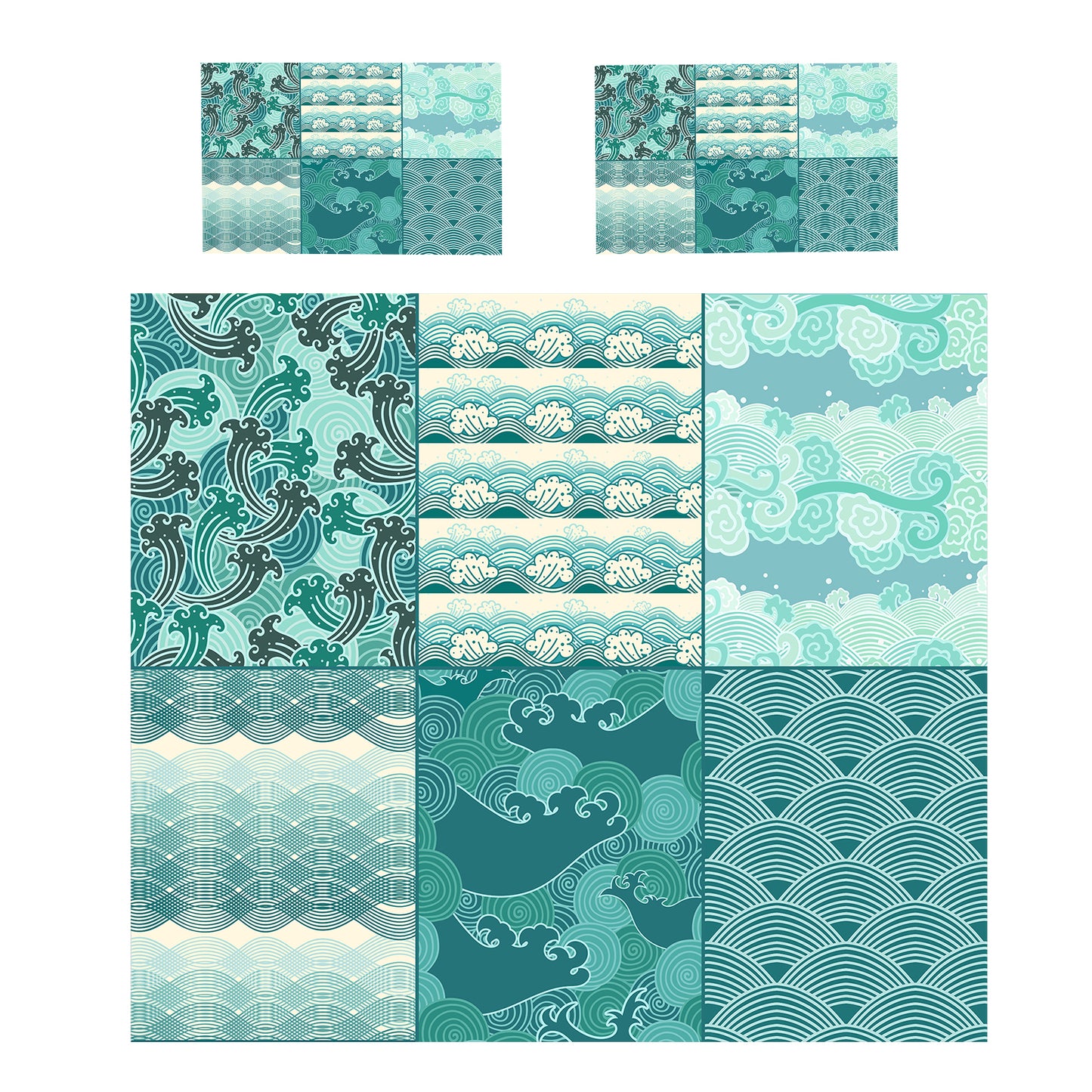 Sea Green Duvet Cover Set