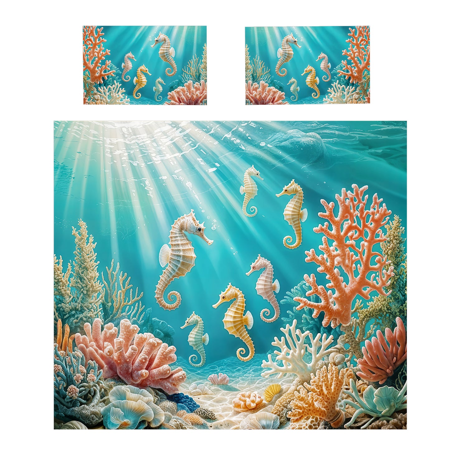 Seahorses Duvet Cover Set