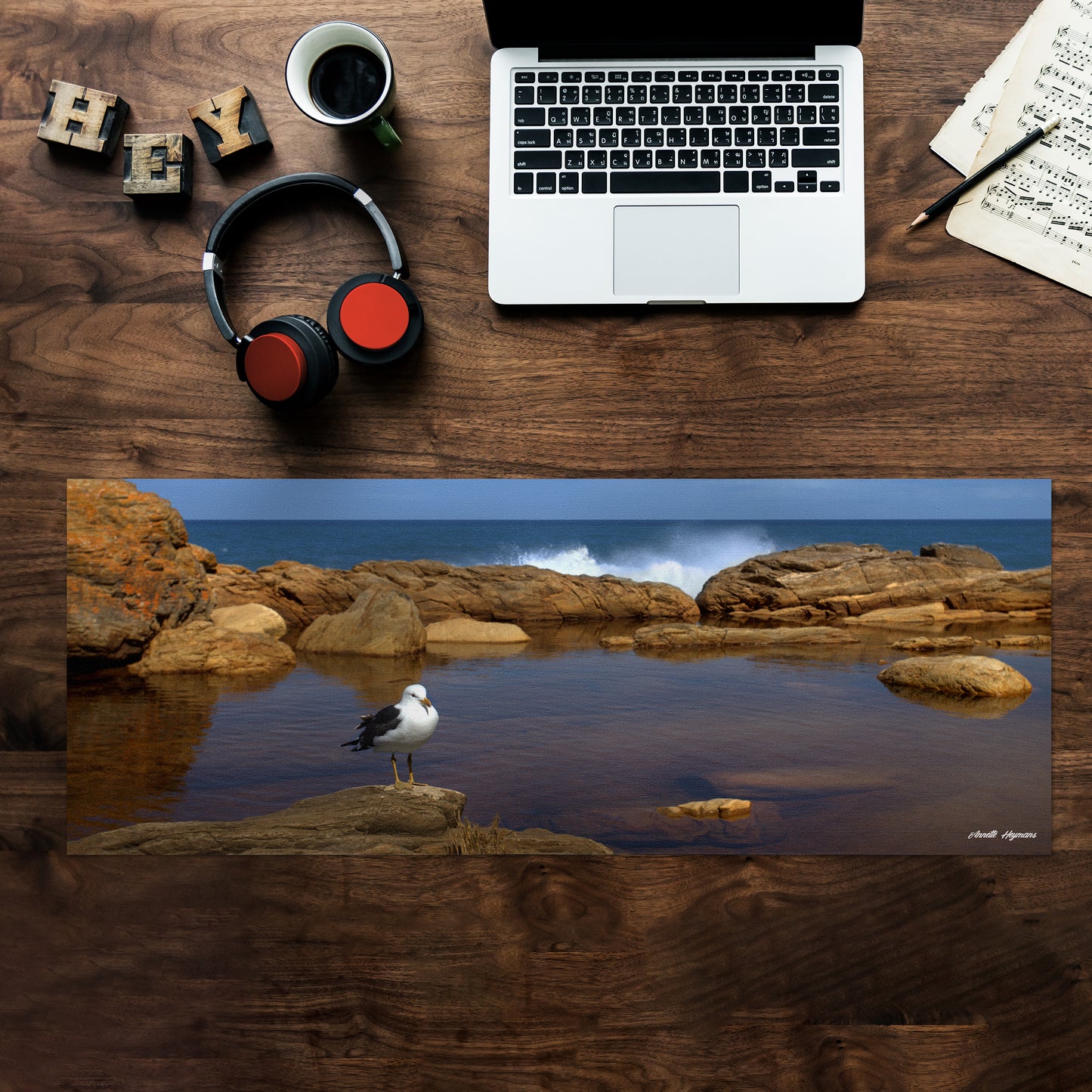 Seascape Desk Pad by Annette Heymans