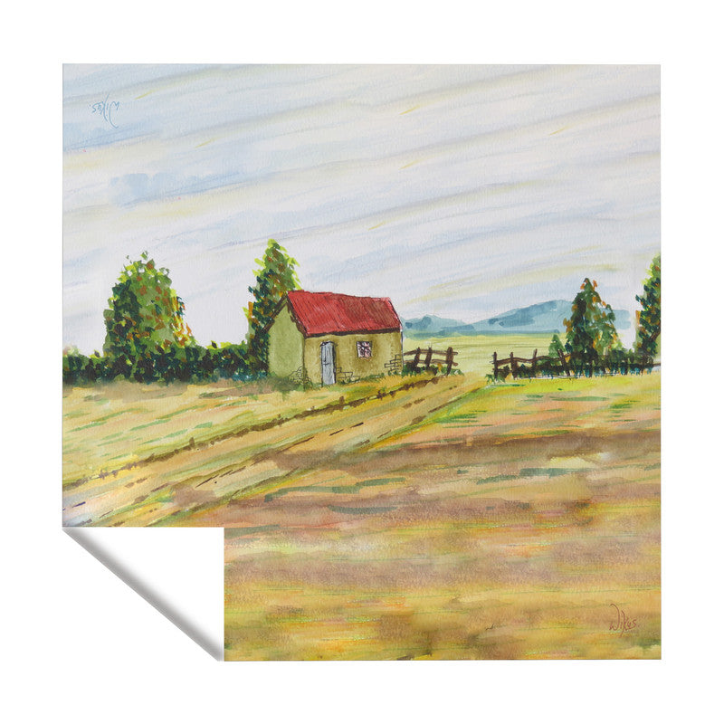 Secluded Farm House Square Tablecloth By Wikus Hattingh