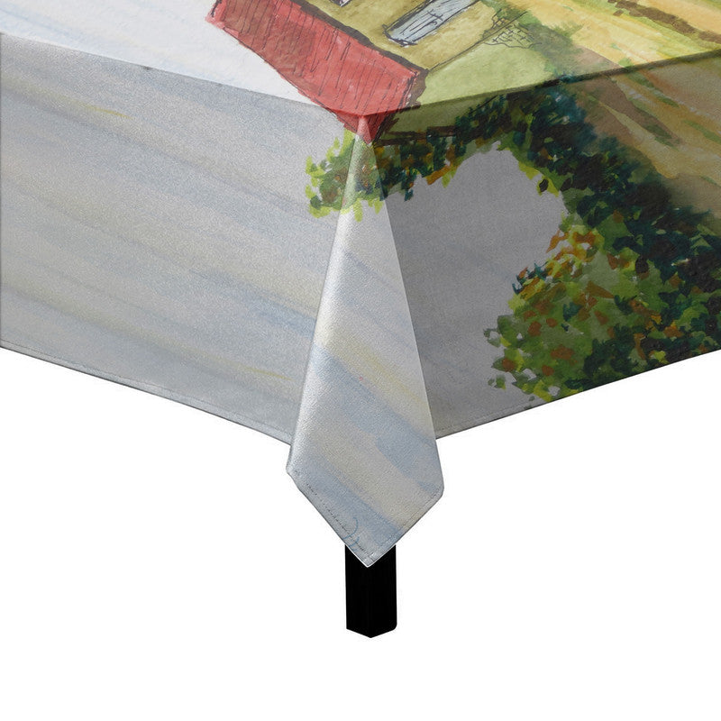 Secluded Farm House Square Tablecloth By Wikus Hattingh