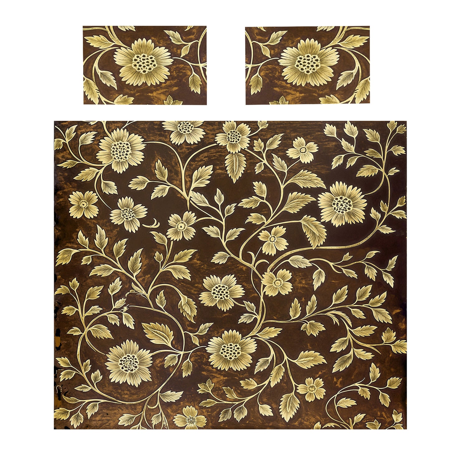 Sepia Daisies Duvet Cover Set
