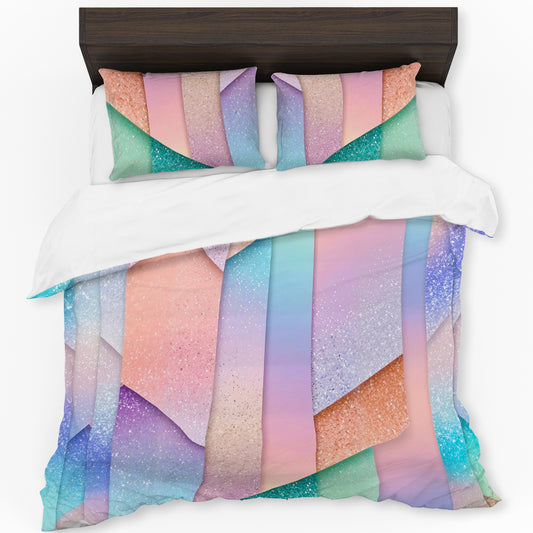 Serene Geometry Duvet Cover Set