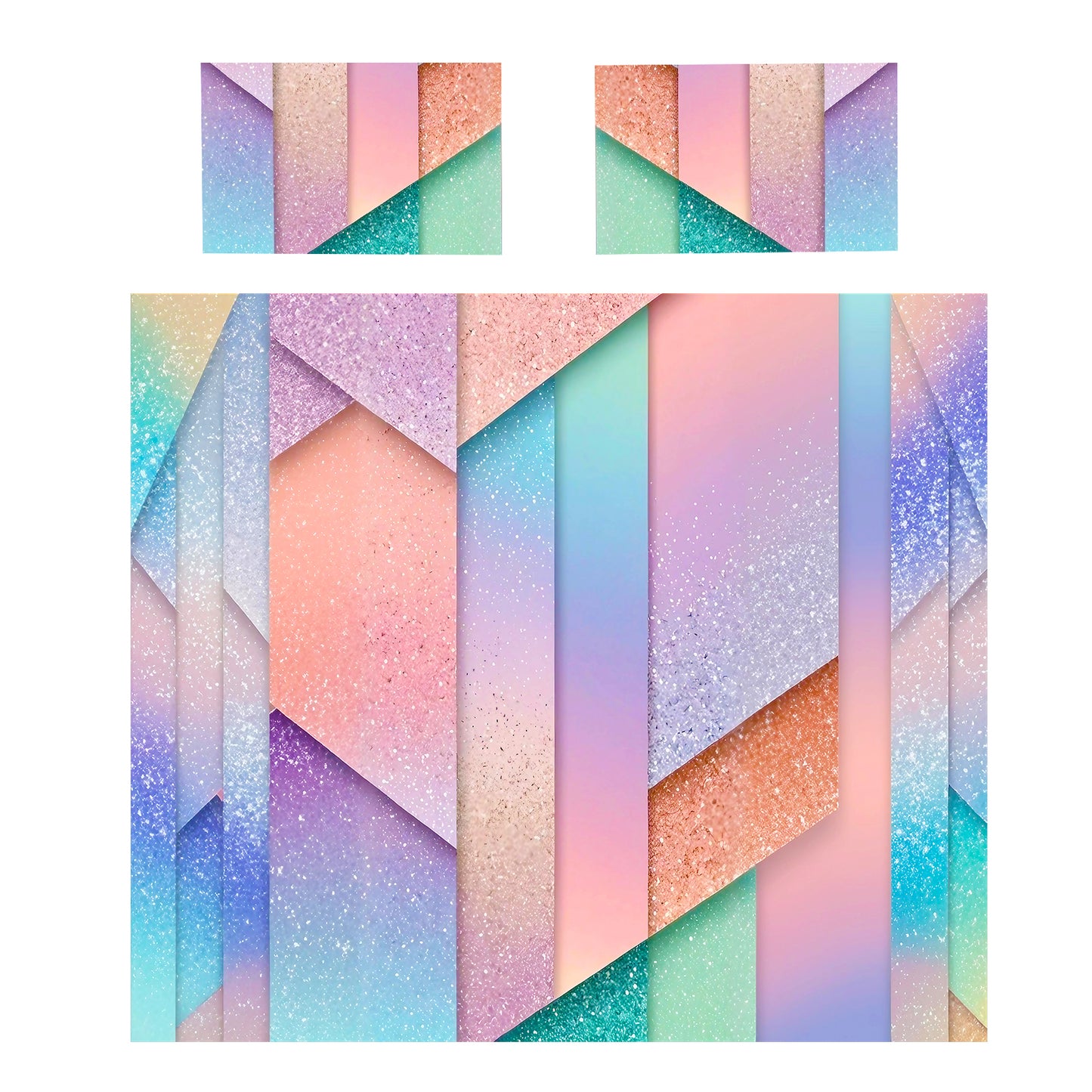 Serene Geometry Duvet Cover Set