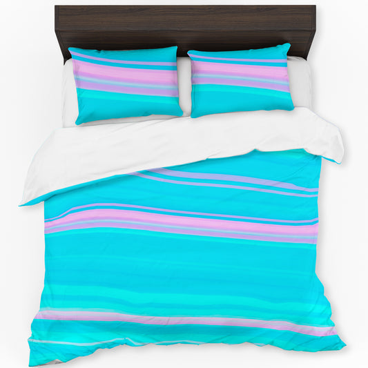 Serene Streaks Duvet Cover Set