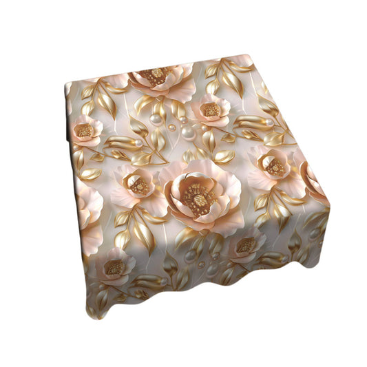 Shades of Cream Square Tablecloth