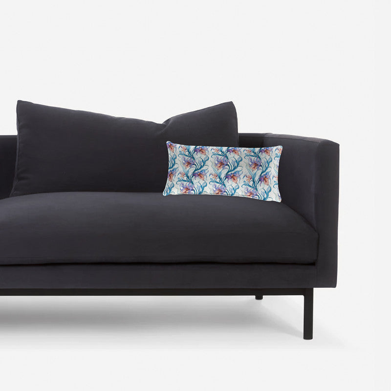 Shades of Teal Oblong Luxury Scatter