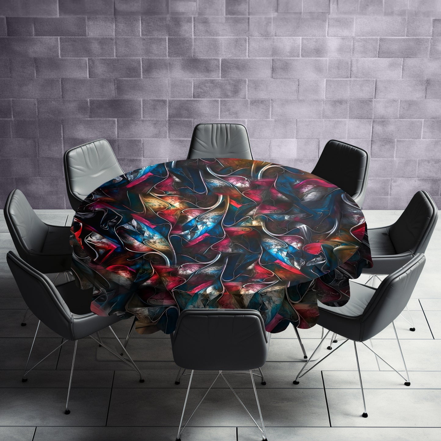 Shadows in Another World Round Tablecloth