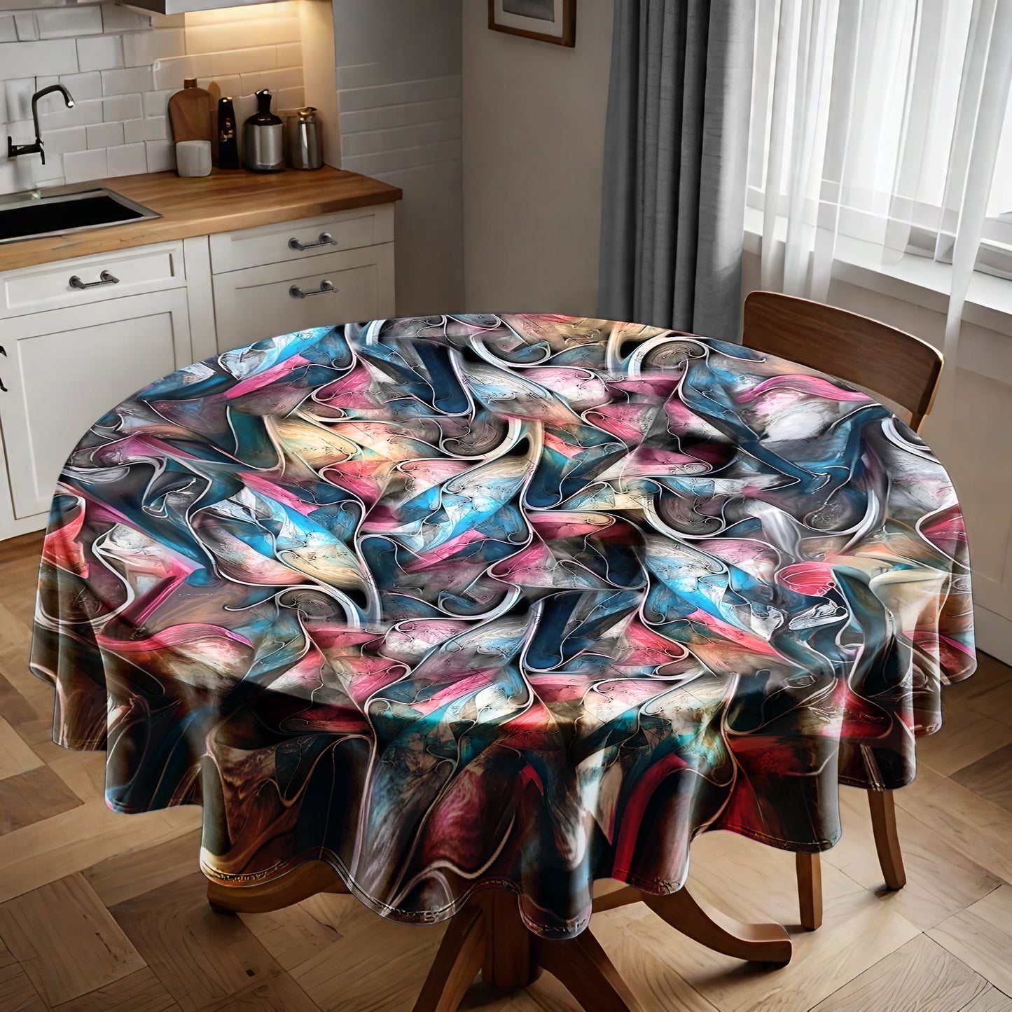 Shadows in Another World Round Tablecloth