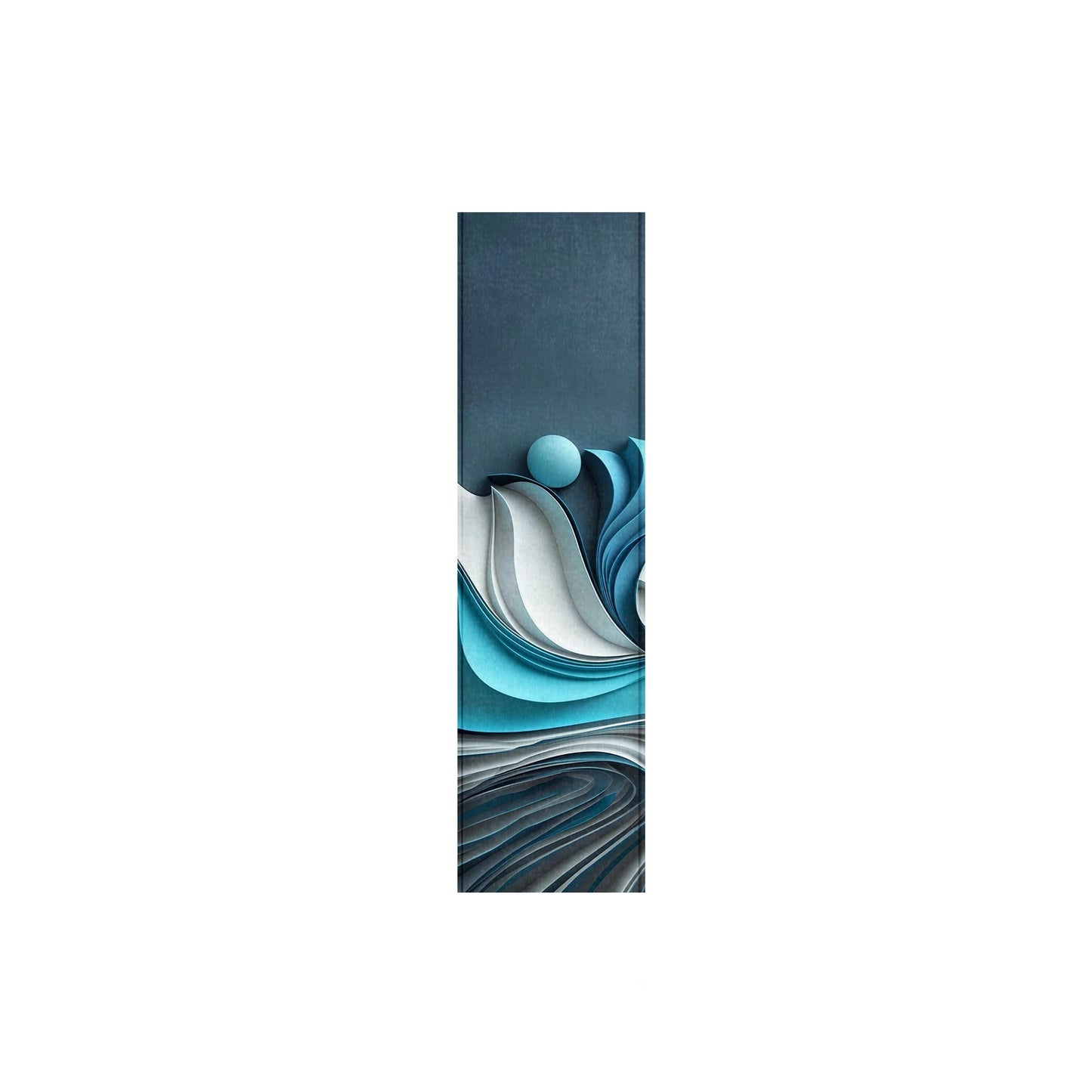 Shapes of Aqua Waves 160cm Table Runner