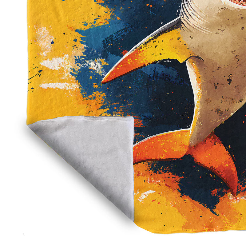 Shark Light Weight Fleece Blanket by Wikus Schalkwyk