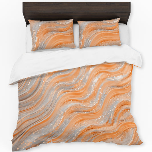 Shimmering Flow Duvet Cover Set