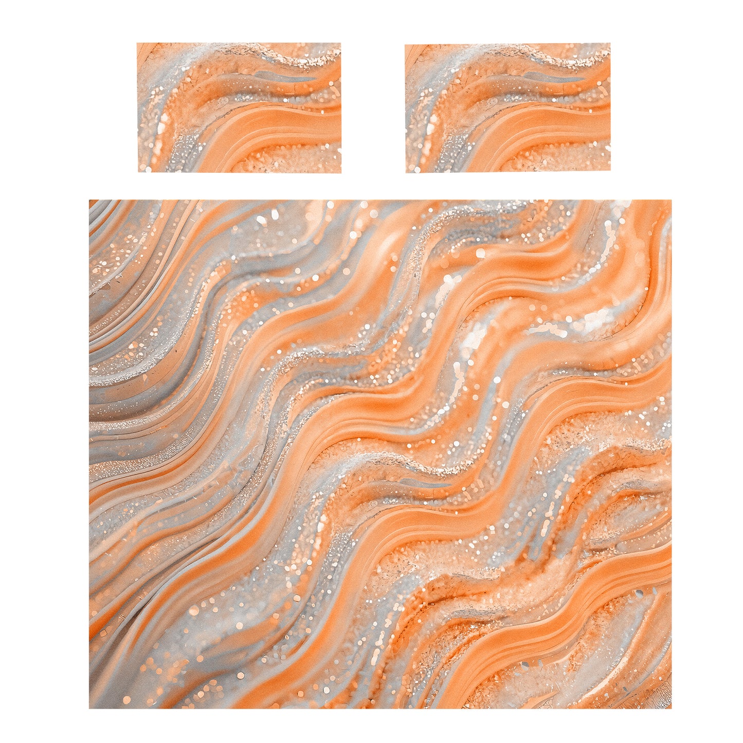 Shimmering Flow Duvet Cover Set