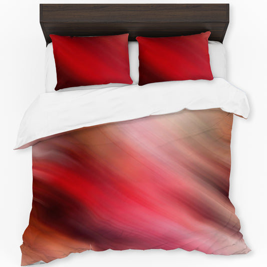 Shimmering Red Duvet Cover Set