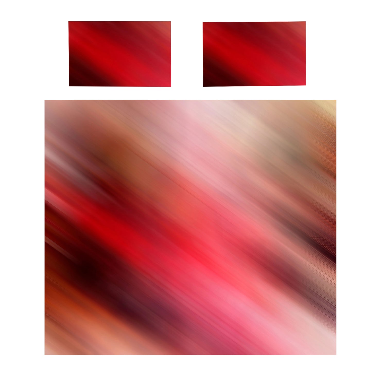 Shimmering Red Duvet Cover Set