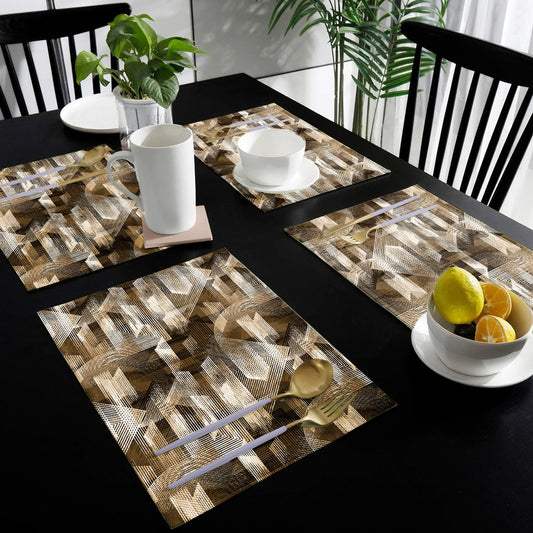Shiny Geo Shapes Placemats