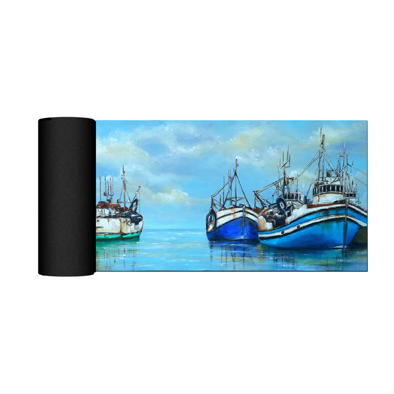 Ships At Sea Large Desk Pad by Stella Bruwer