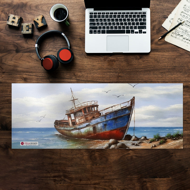 Shipwreck Desk Pad by Stella Bruwer