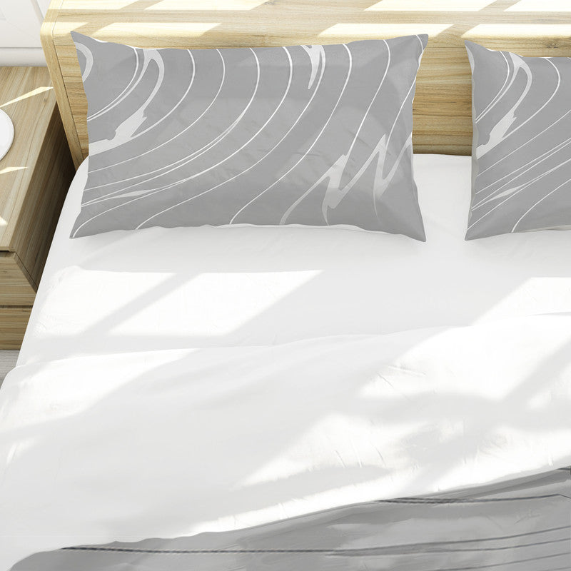 Silver Curls Duvet Cover Set