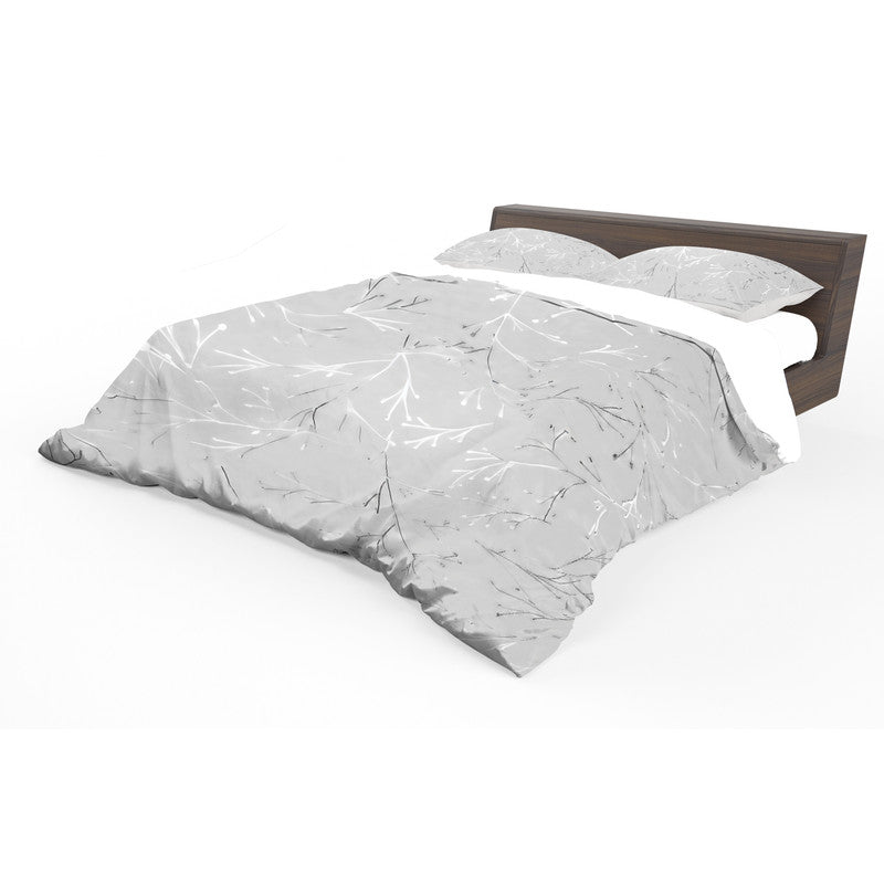 Silver Grey Duvet Cover Set