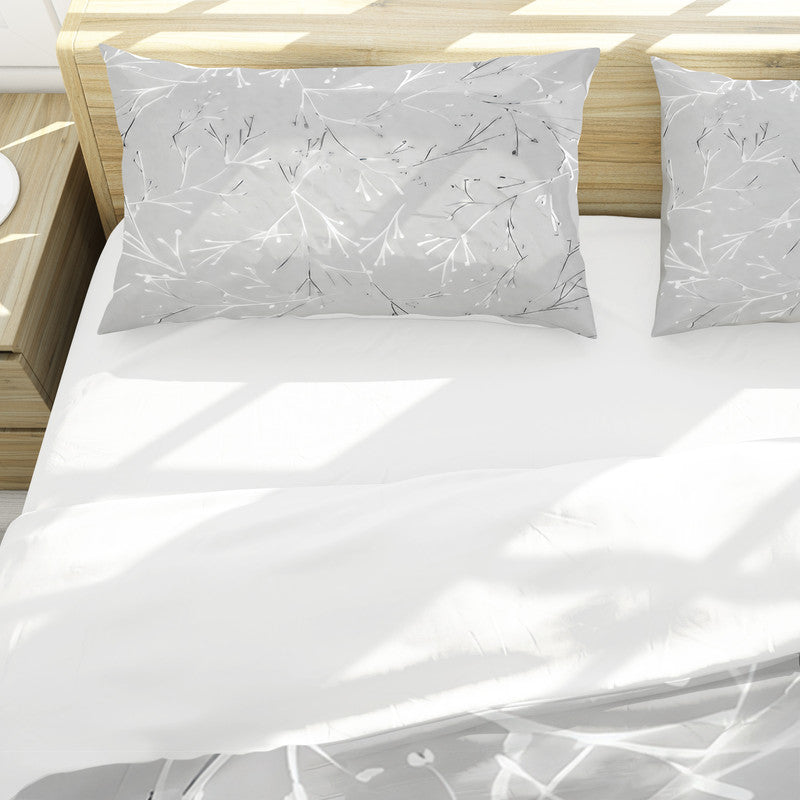 Silver Grey Duvet Cover Set