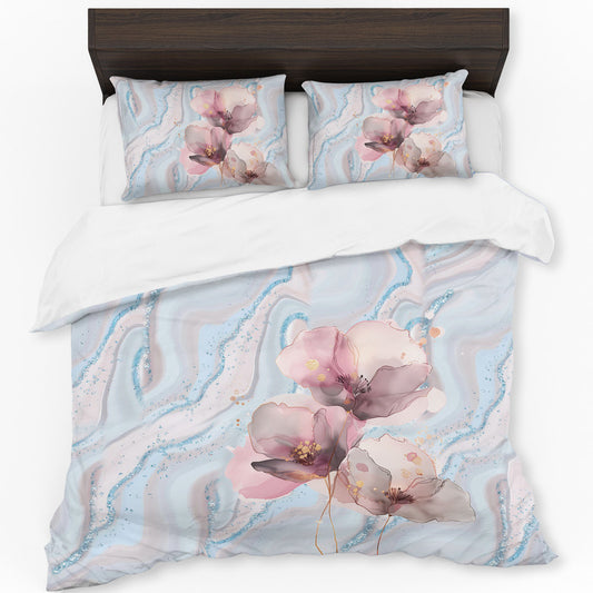 Silver Streams Duvet Cover Set