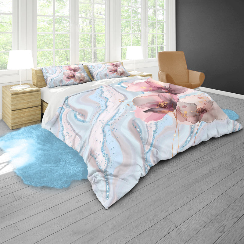 Silver Streams Duvet Cover Set
