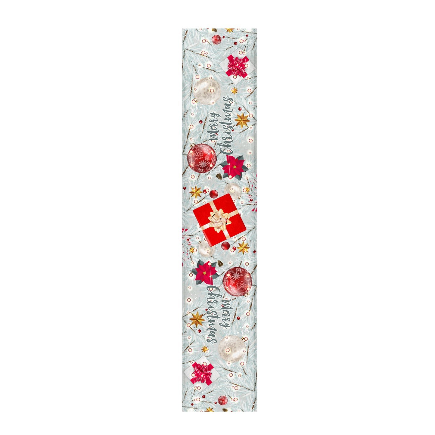 Silver Christmas Table Runner