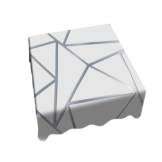 Silver Spectrum Square Tablecloth
