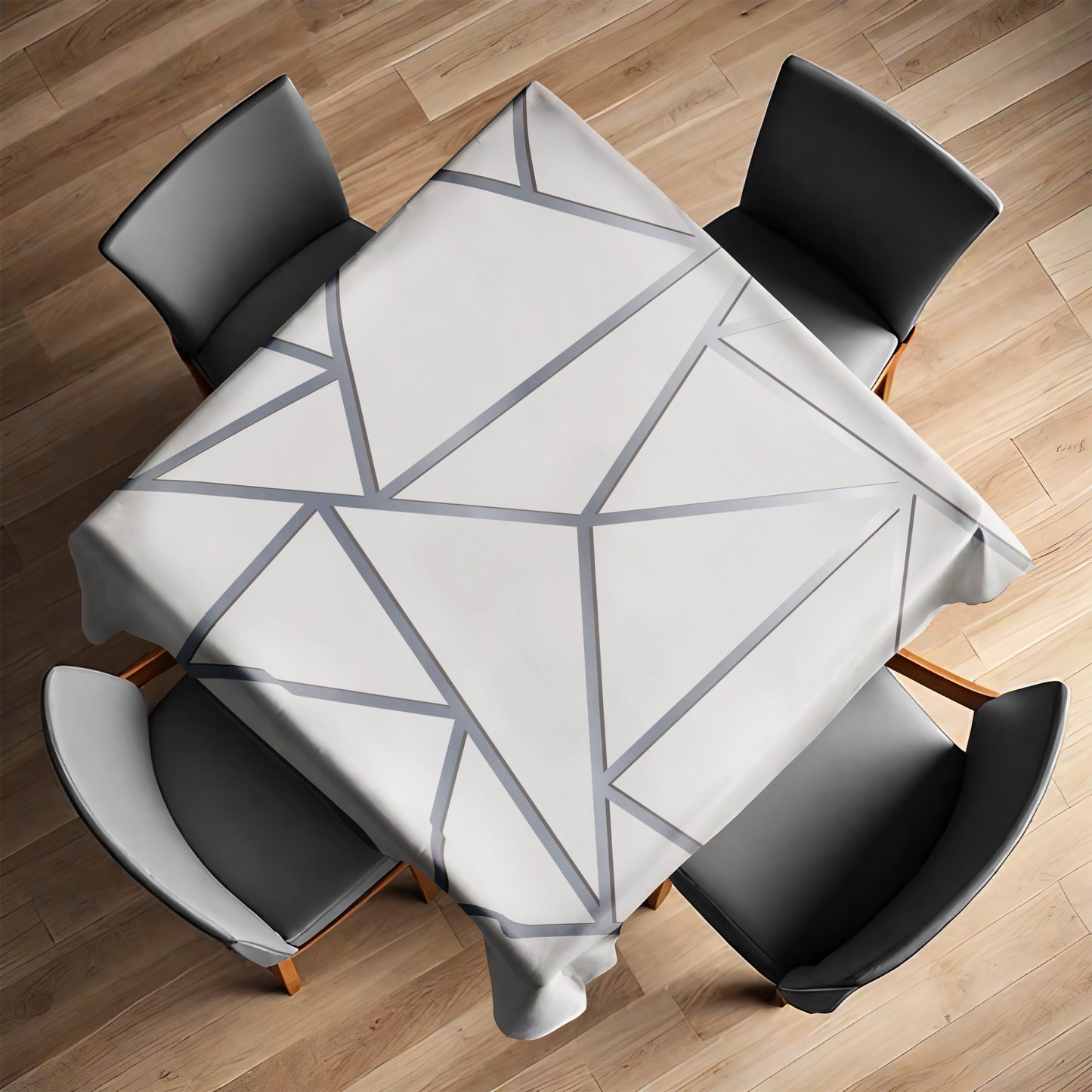 Silver Spectrum Square Tablecloth