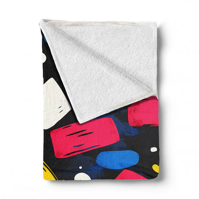 Skater Confetti Light Weight Fleece Blanket by Wikus Schalkwyk