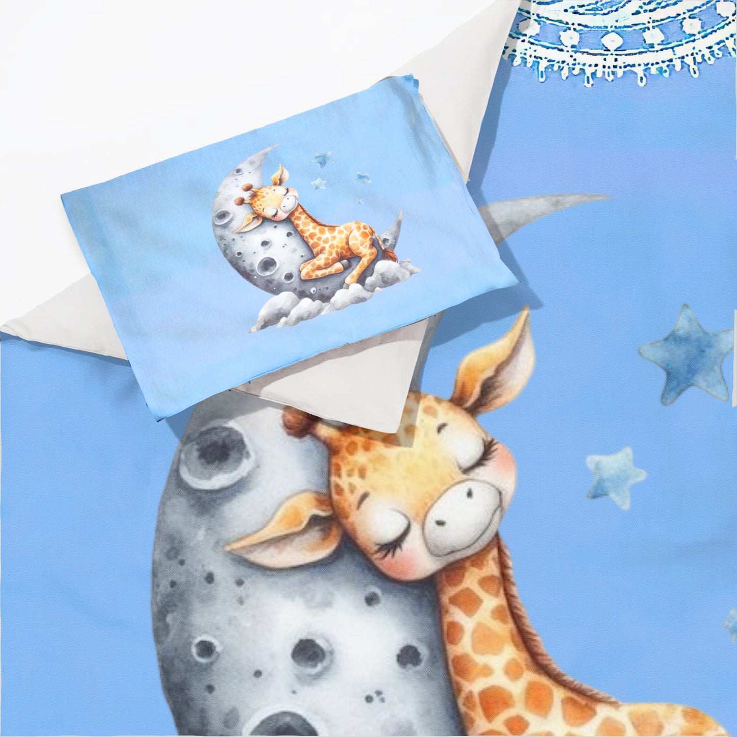 Sleeping Baby Giraffe Cot Set