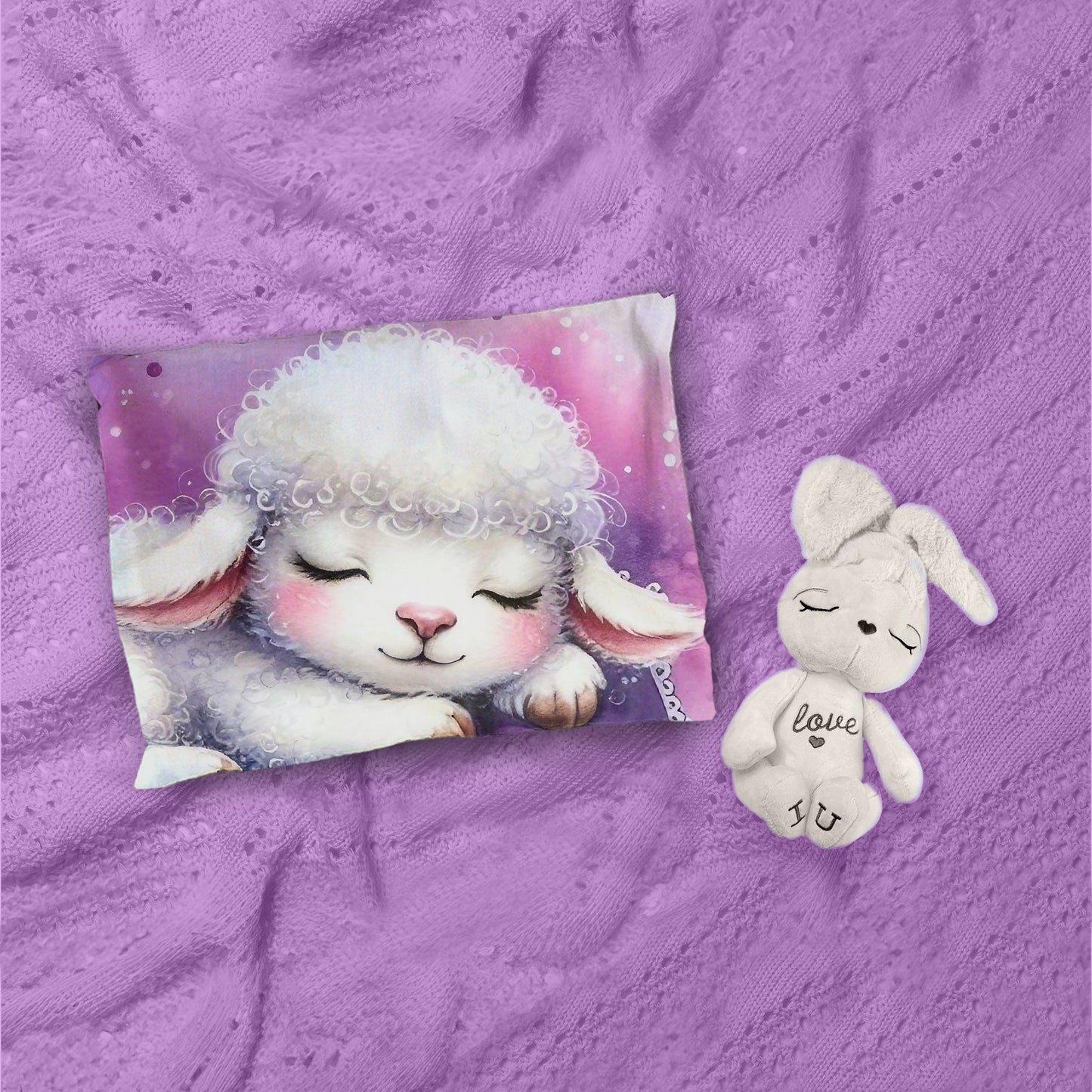 Sleeping Lamb Cot Set