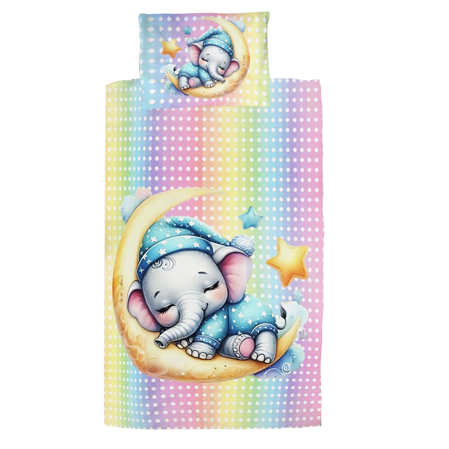 Sleepy Elephant Cot Set