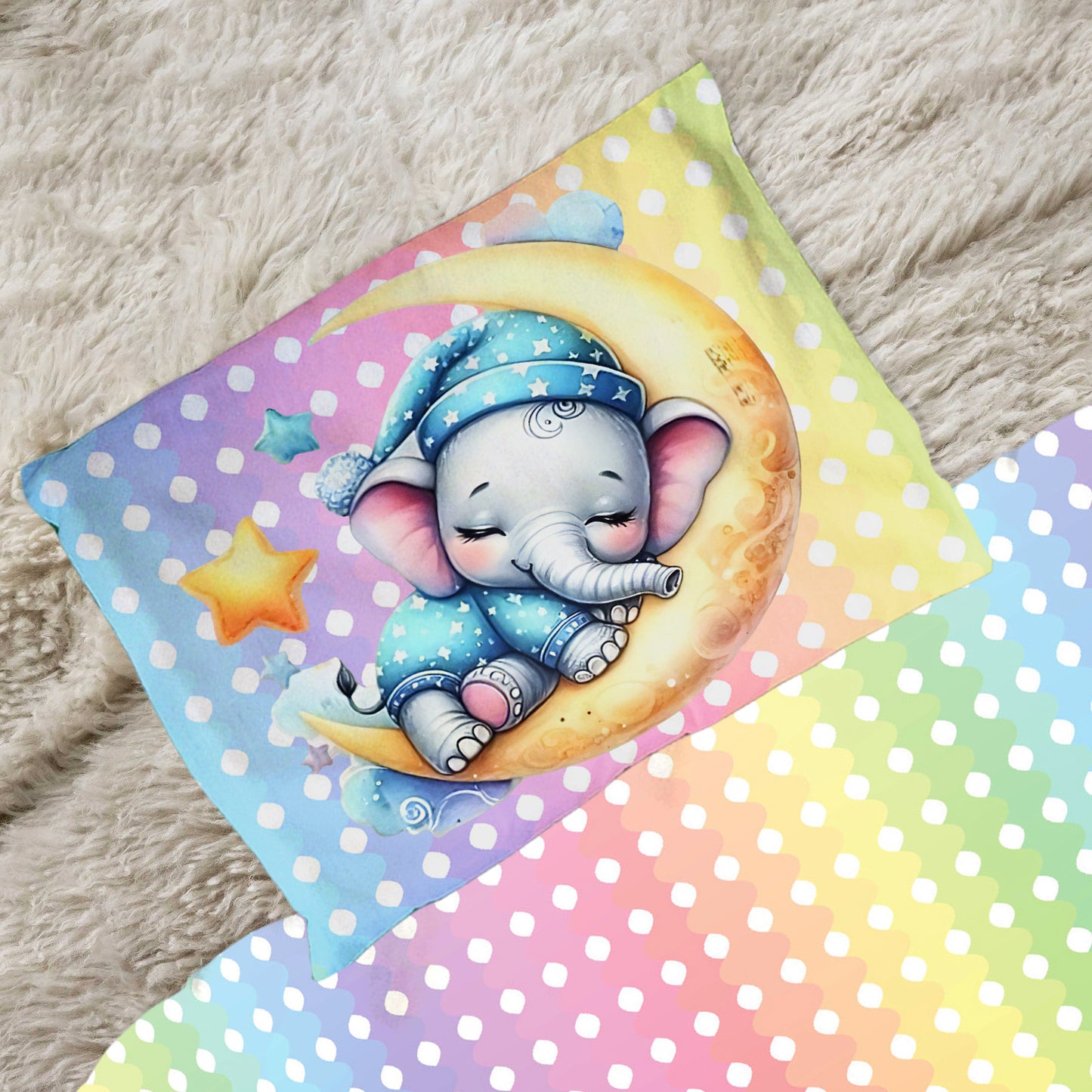 Sleepy Elephant Cot Set