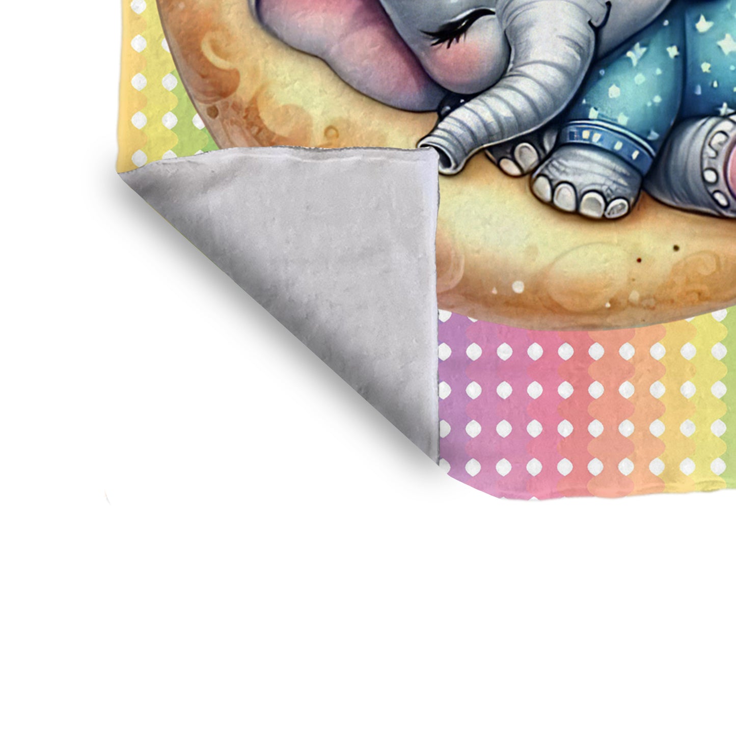 Sleepy Elephant Minky Blanket