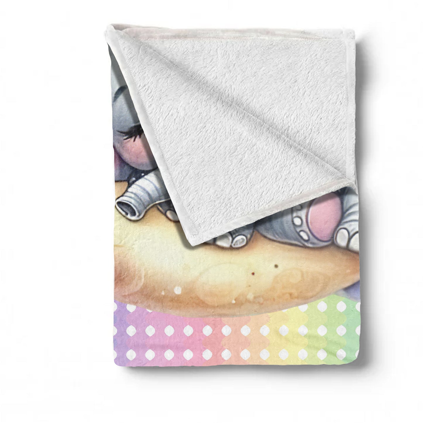 Sleepy Elephant Minky Blanket