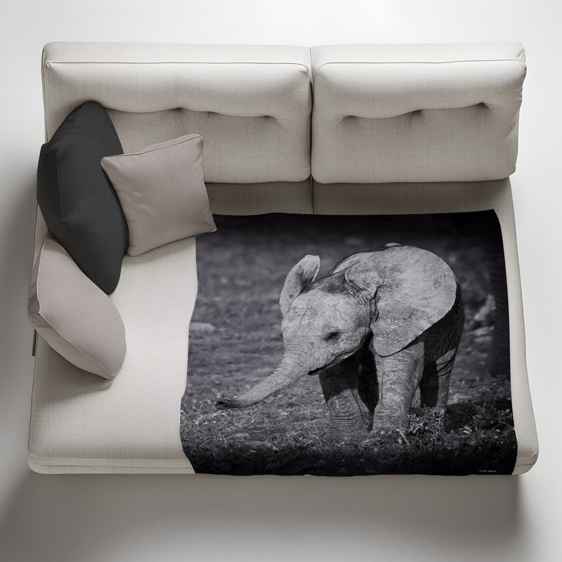 Smell the Flowers Light Weigt Fleece Blanket By Anette Heymans