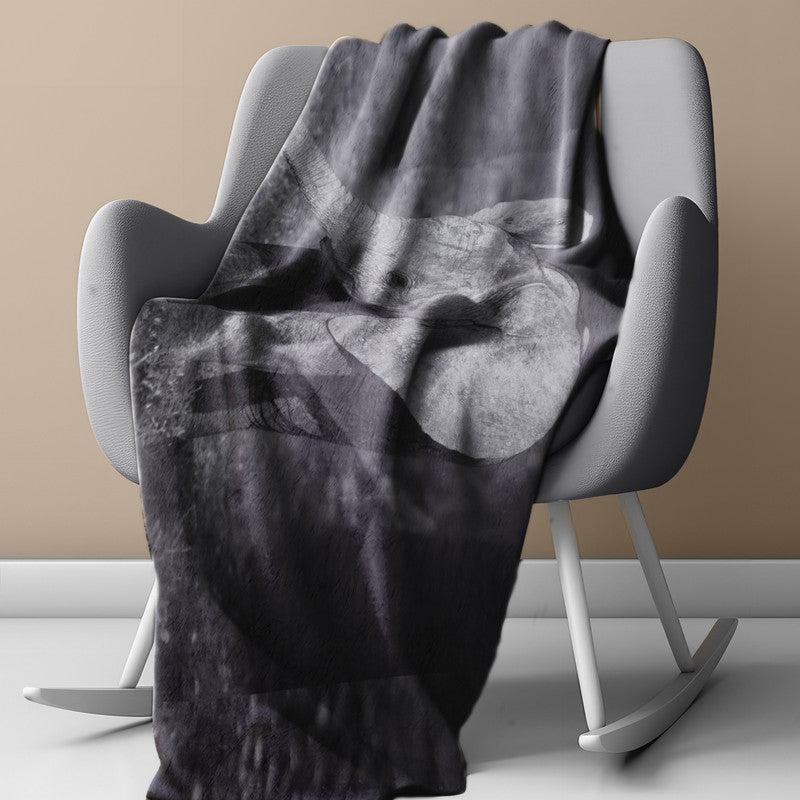 Smell the Flowers Light Weigt Fleece Blanket By Anette Heymans