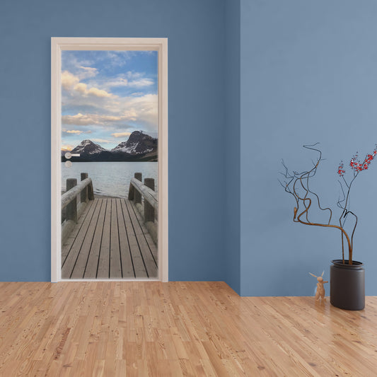 Decoupage - Snow Mountain Door